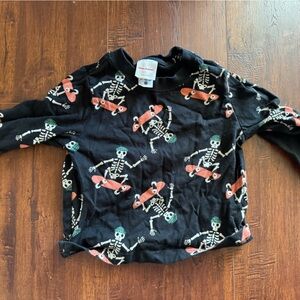 Hanna Andersson Black Skeleton long sleeve